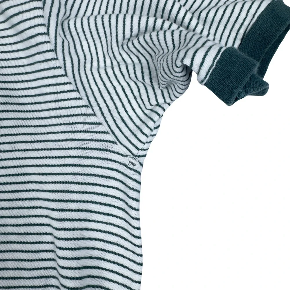Vtg 60s Champion Stetson University Striped Ringer Tee Men's L Green USA - Picture 6 of 11